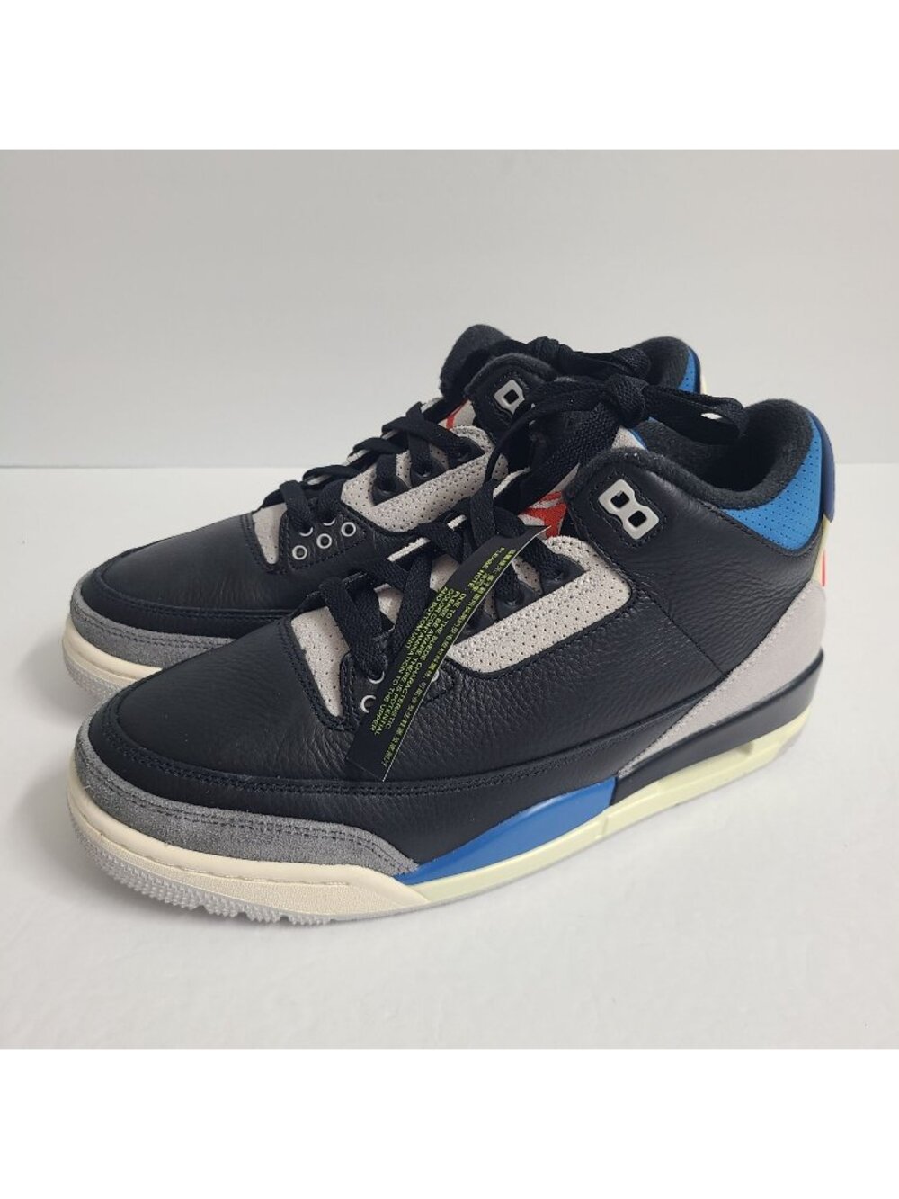 NEW Nike Air Jordan 3 Retro OG Rare Air Shoes IB8967-004 Size 8 Black #3 - Picture 1 of 9
